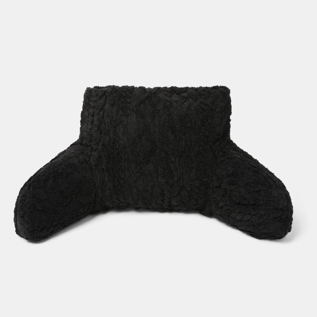 Cable Knit Cuddle Cushion – Black