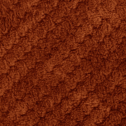 Waffle Fleece Throw – Burnt Orange