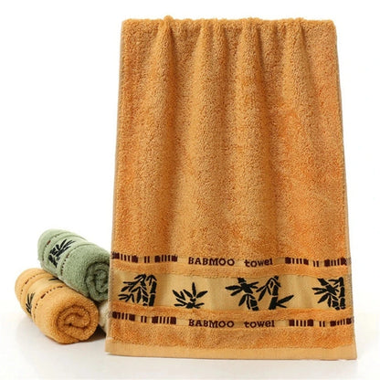 Bamboo towel in Mustard