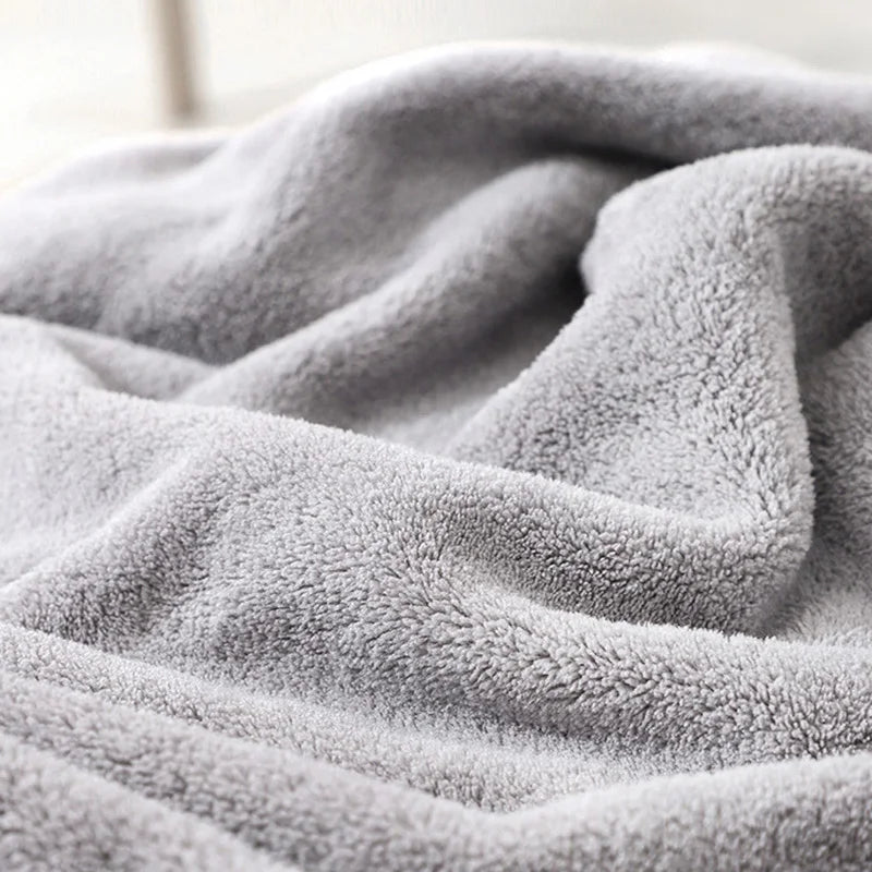Soft coral fleece close-up
