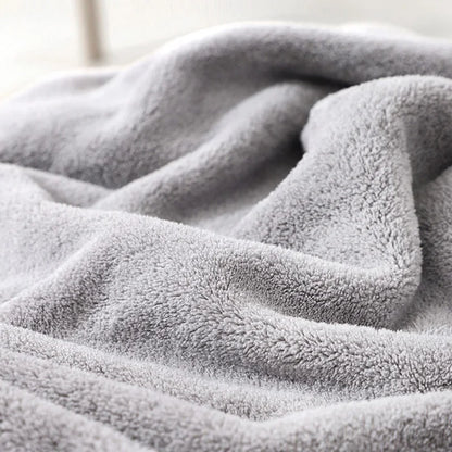 Soft coral fleece close-up
