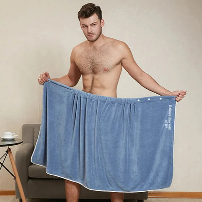 Men's towel wrap opened out