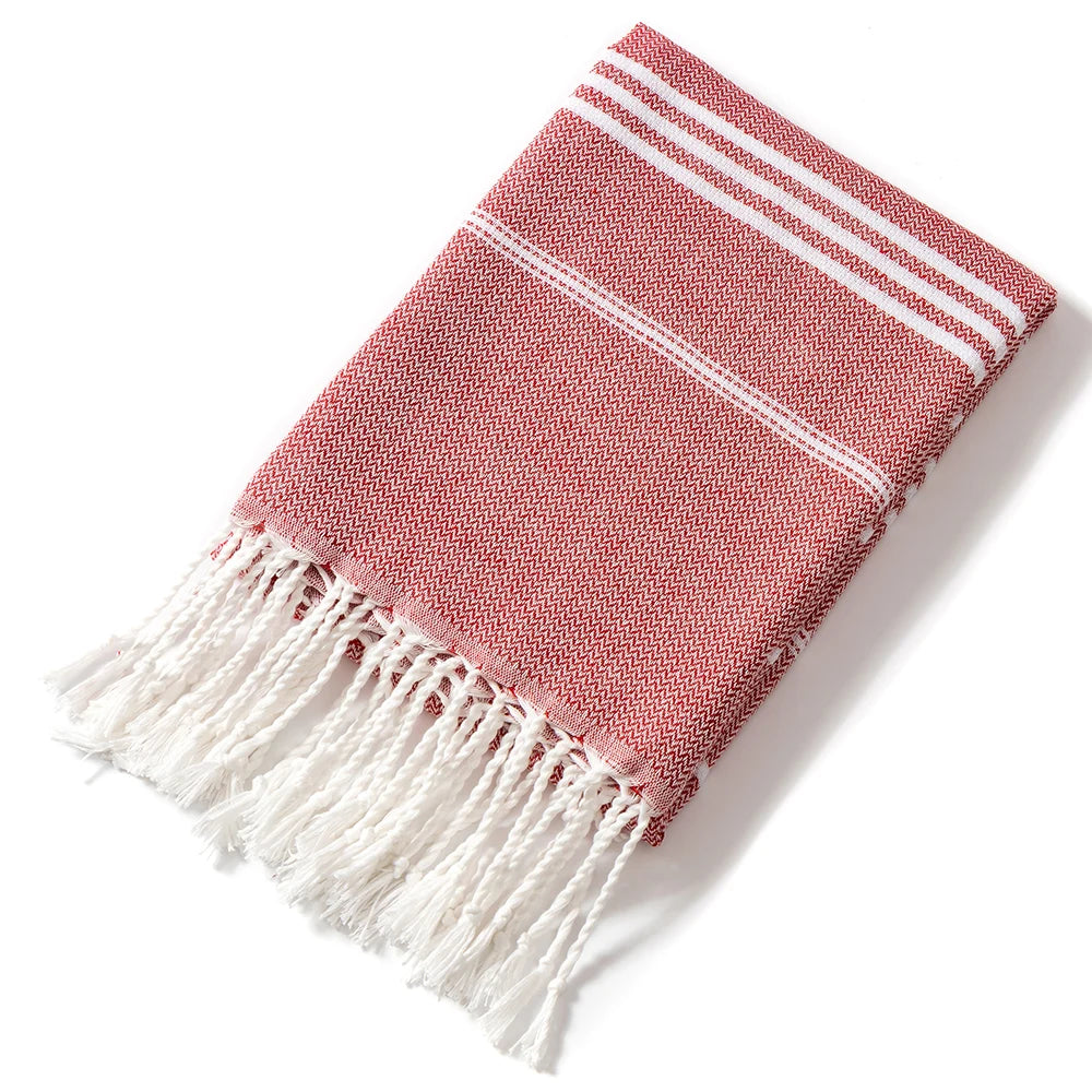 Turkish cotton bath sheet in Red