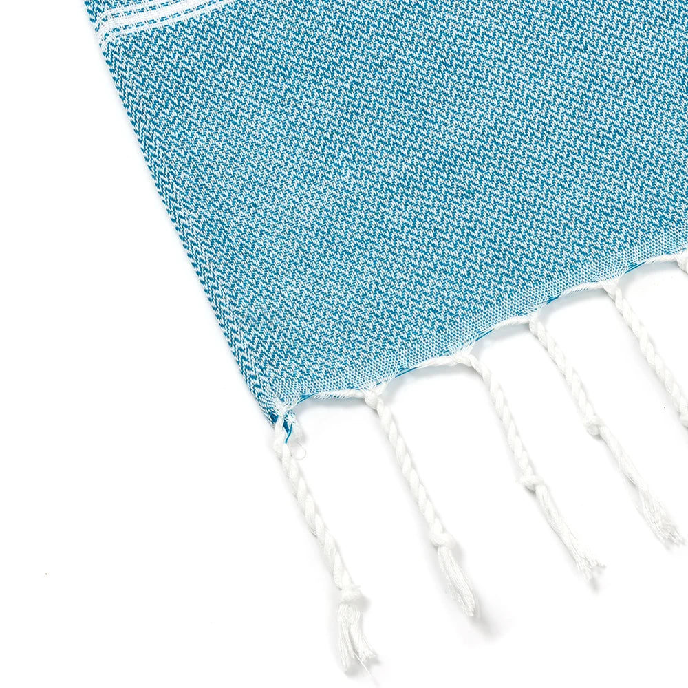 Tasselled ends close-up