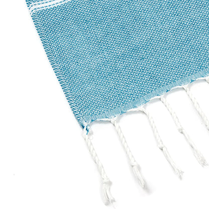 Tasselled ends close-up